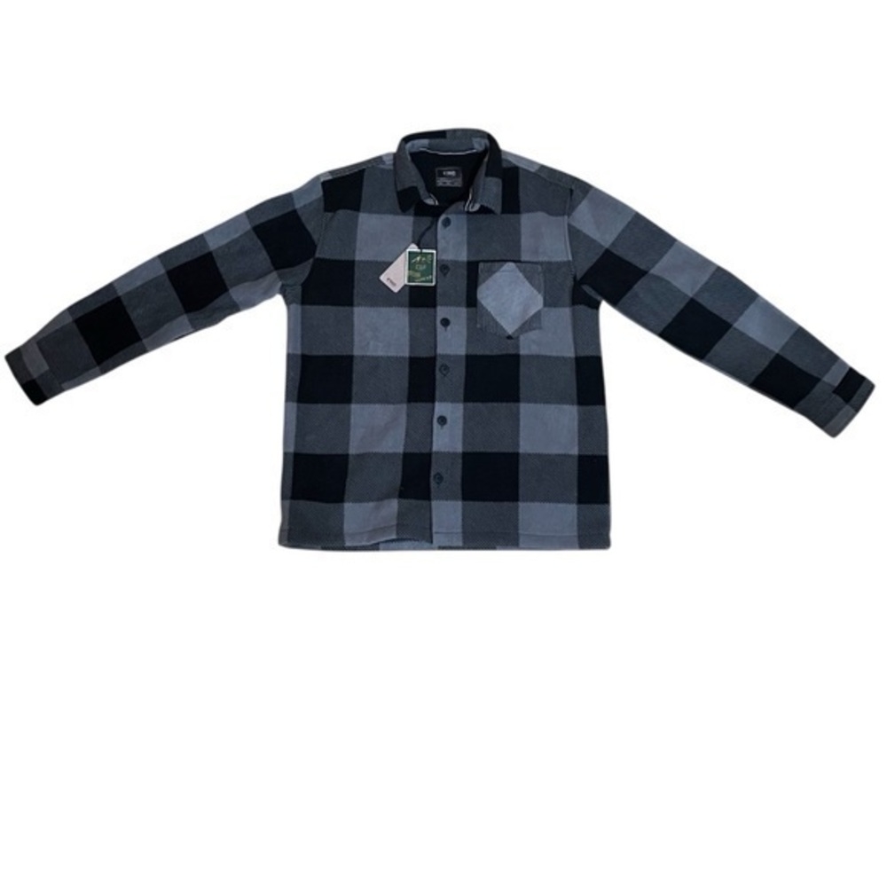Nomad Black and Gray Checkered Shirt Jacket